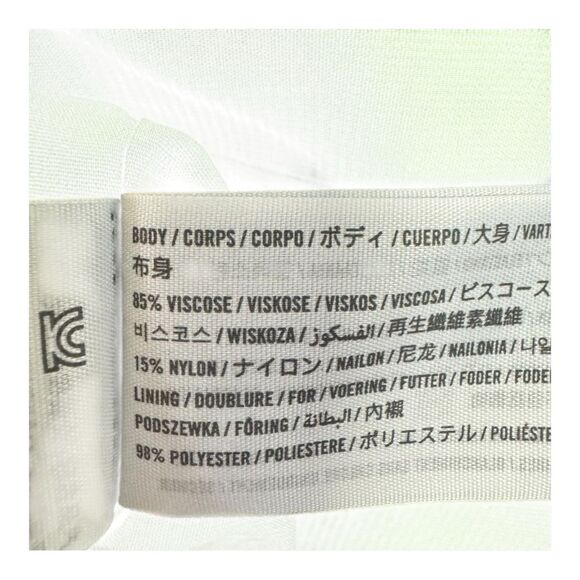 Abercrombie and Fitch Green‎ and White Print  Loose Fit Crop Top Size L - Picture 7 of 9